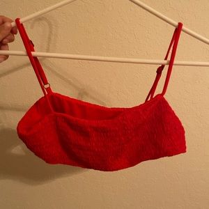 Red Billabong Bikini Fun Scrunch Fabric